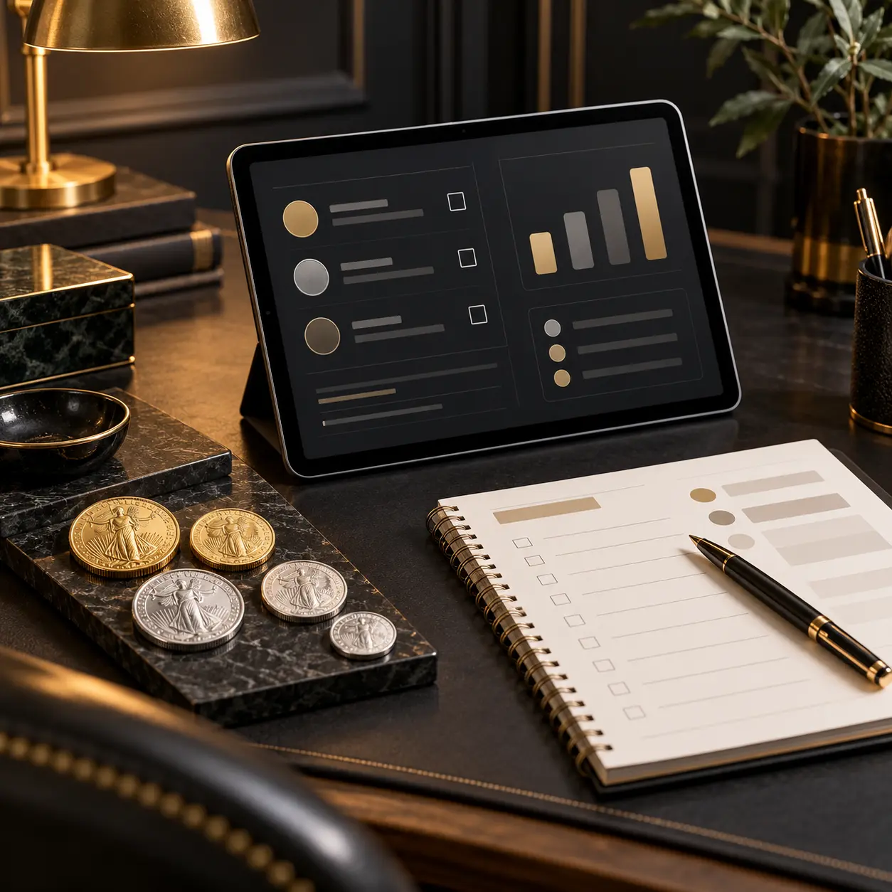 Bullion planning and physical precious metals concept for Bullion Stacker