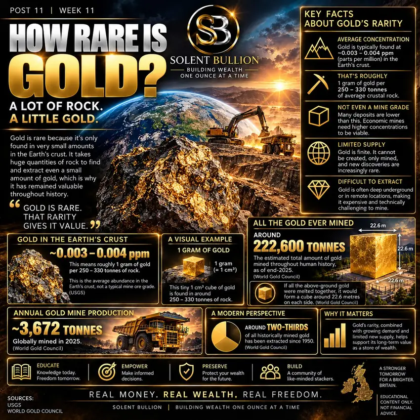 How Rare Is Gold?